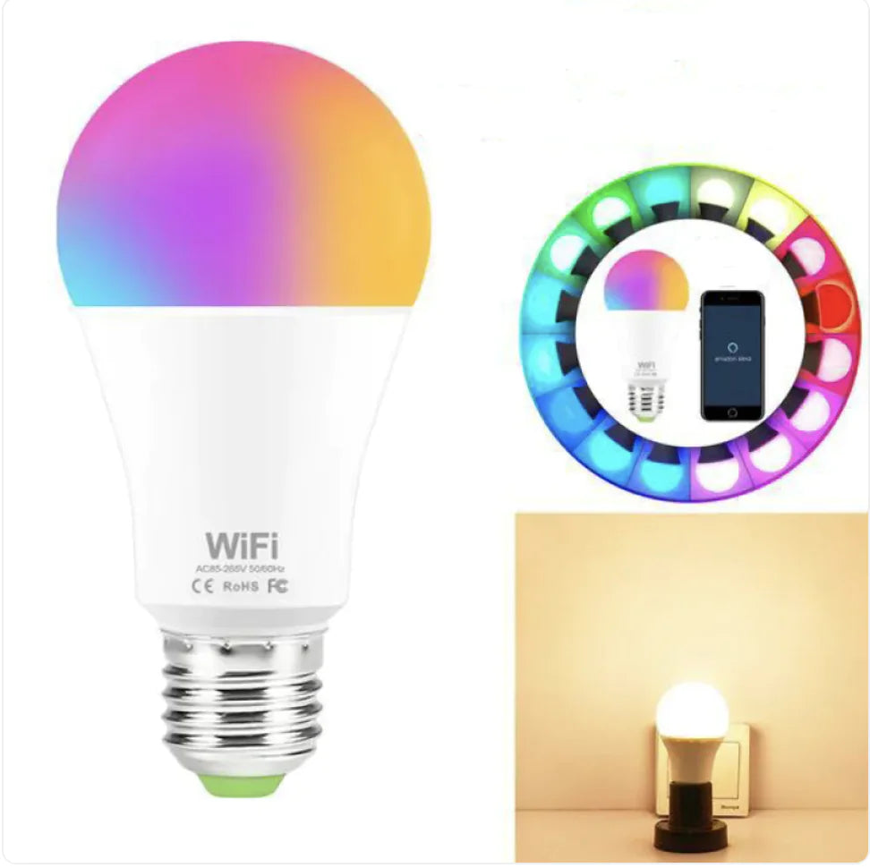 Bombilla LED Inteligente RGB WiFi de 15W