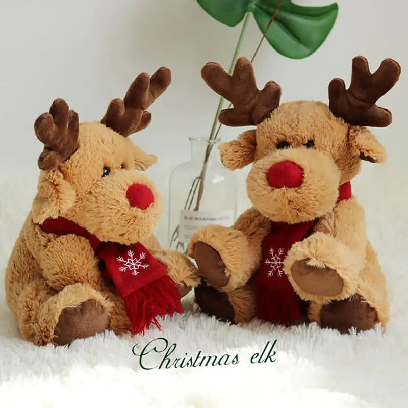 Muñeco de Peluche de Alce Navideño