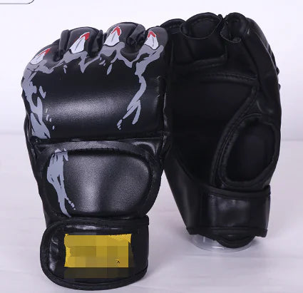 Guantes de Boxeo de Medio Dedo para Entrenamiento de Lucha y MMA