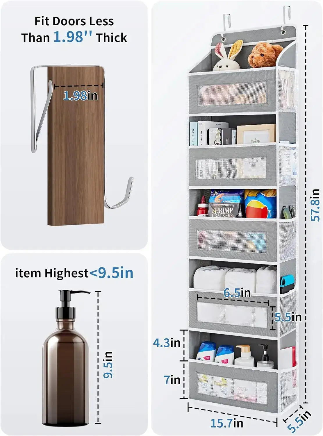 Organizador de Puerta SpaceWise Deluxe