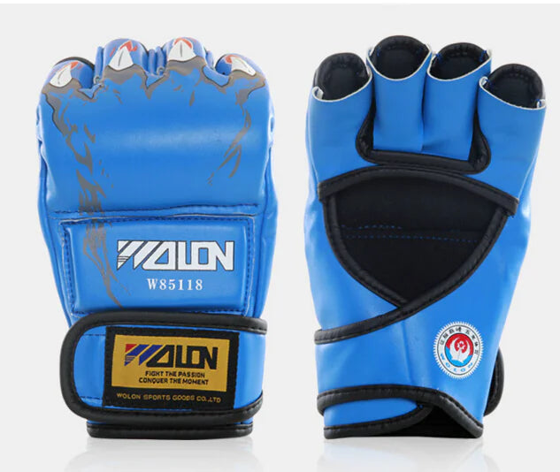 Guantes de Boxeo de Medio Dedo para Entrenamiento de Lucha y MMA