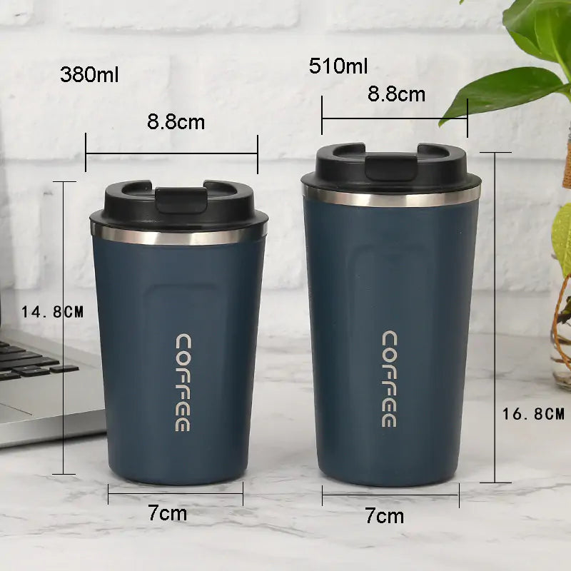 Vaso Térmico de Acero Inoxidable 304 para Café