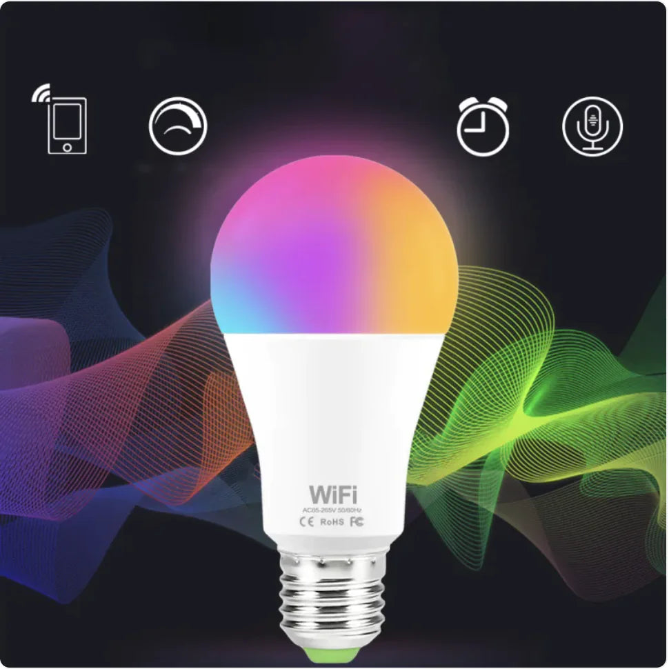 Bombilla LED Inteligente RGB WiFi de 15W