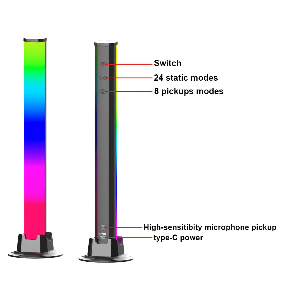 Luz LED de Captura con Control de Sonido