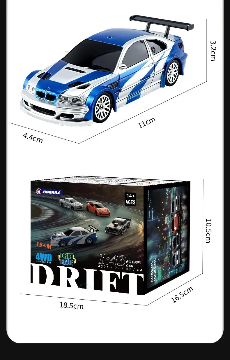 Mini 4-Wheel Drift RC Car – Indoor Remote Control