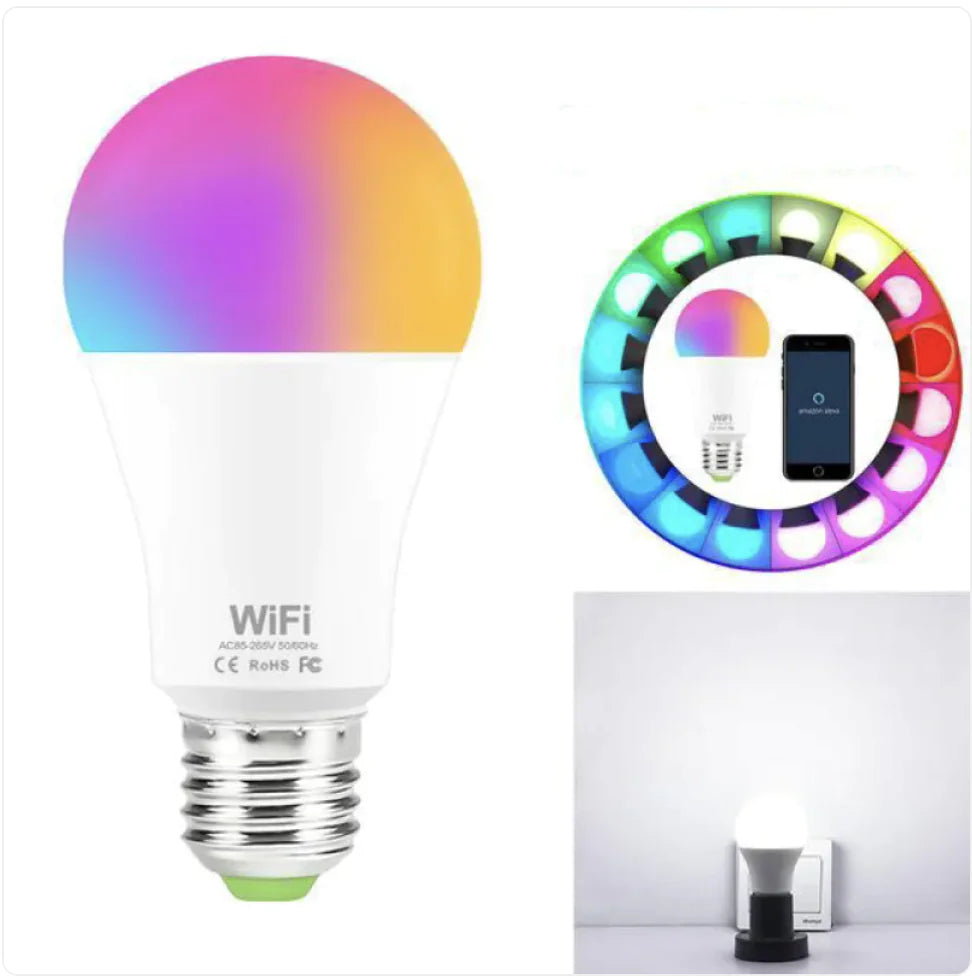 Bombilla LED Inteligente RGB WiFi de 15W